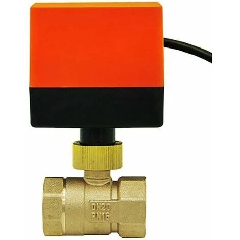 AC220V AC24V DC12V Motorized 2 Way Valve - 2 Way Motorized Ball Valve DN15 DN20 DN25 DN32 DN40 DN50 (AC220V DN20)