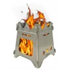 Portable Folding Lightweight Camping Wood Stove For Outdoor Camping Traveling Picnic Hunting