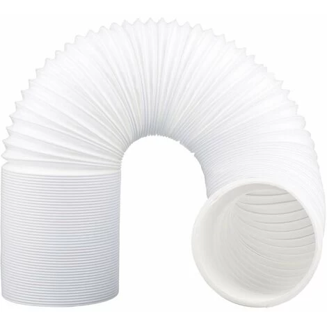 Mobile Air Conditioner Drain Hose, Flexible PVC Drain Hose For Mobile Air Conditioner (White Left Rotation Direction Ø13cm300cm)