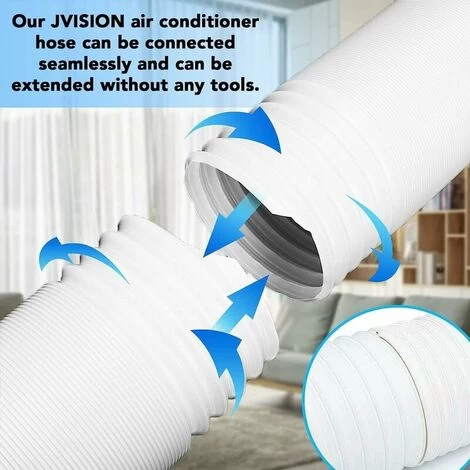 Mobile Air Conditioner Drain Hose, Flexible PVC Drain Hose For Mobile Air Conditioner (White Left Rotation Direction Ø13cm300cm) - Image 4