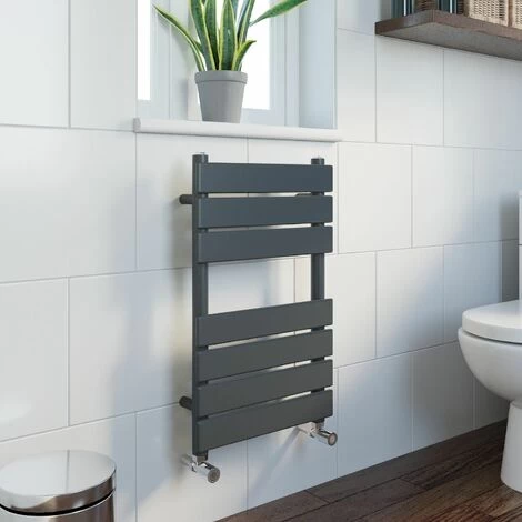 DuraTherm Flat Panel Heated Towel Rail Anthracite - 650mm X 400mm - Image 2