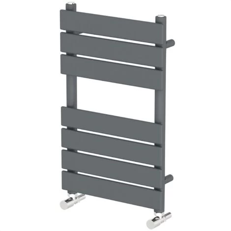 DuraTherm Flat Panel Heated Towel Rail Anthracite - 650mm X 400mm - Image 5