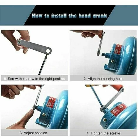 Hand Crank Forge Blower, Manual Iron Gear Popcorn Blower, Centrifugal Blower, Great Grill Accessories Gift, 120W - Image 3