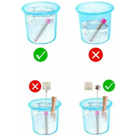 3000w Bath Heater Electric Immersion Heater Travel Immersion Heater, Stainless Steel Immersion Heater, Immersio Swimming Pool Electric Heater - Image 5